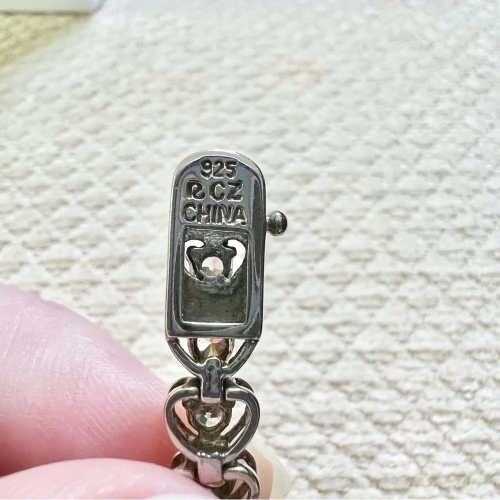 Ross Simons sterling silver 925 CZ tennis bracelet vintage - Picture 9 of 9